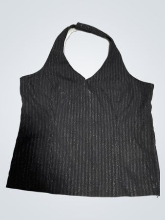 Amaranto Black Neckholder-Top