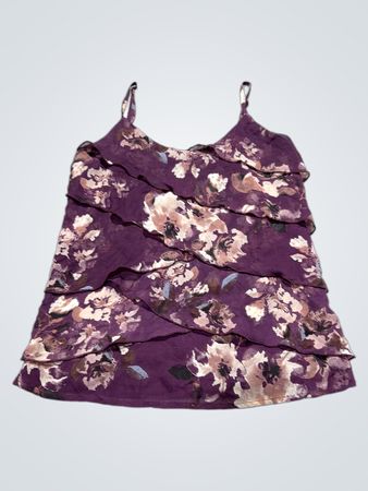 Maurices Floral Ruffle Cami Top