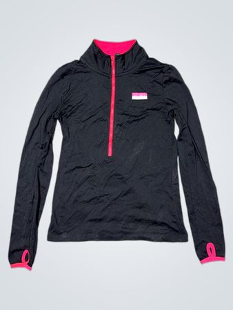 Pink Ultimate Quarter-Zip Langarm-Oberteil