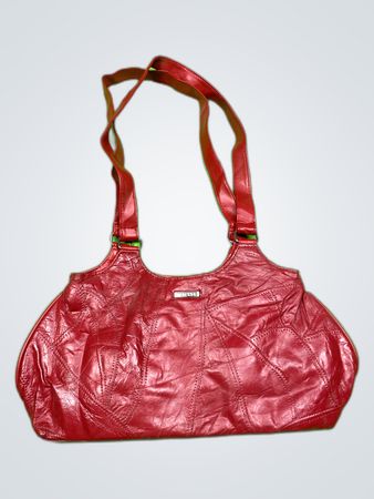 Stefano Red Leather Tote Bag
