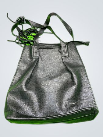 Black Leather Tote Bag