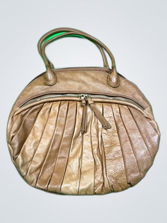 Diesel Braune Leder Runde Tragetasche