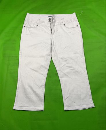 Sukho White Low-Rise Capri Jeans
