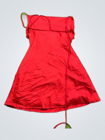Red Strapless Mini Dress