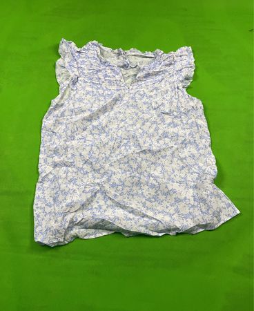 Printed Ruffle Blouse