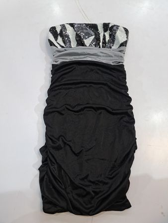 Speckless Black Mini Dress with Sequin Detail