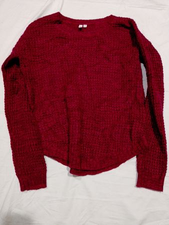 Pull en tricot rouge pour femmes
