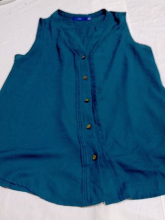 Teal Sleeveless Top
