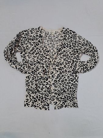 Top de manga larga con estampado de leopardo