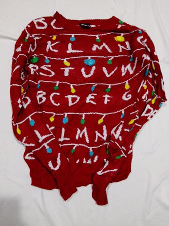 Stranger Things Alphabet Sweater