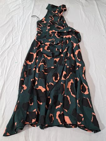 ELLIATT Green and Orange Floral Dress