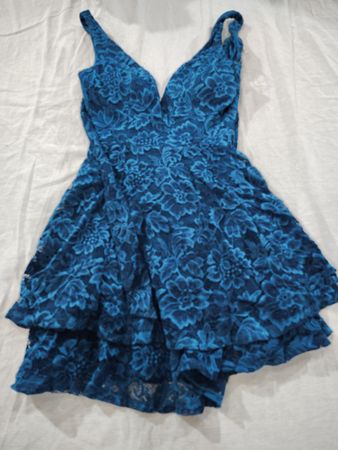 Emerald Sundae Blue Floral Lace Dress