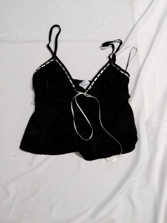 Stylo Moon Black Lace Trim Camisole