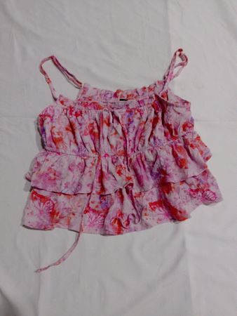 Vitaminable Ruffled Floral Top