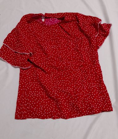 Red Polka Dot Blouse