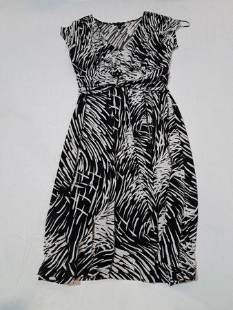 Robe à imprimé zèbre noir et blanc