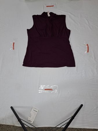 Blouse drapée sans manches JKLA