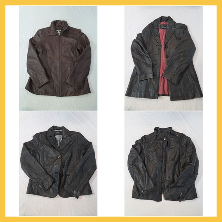 Leather Jacket Bundle - 7 Pc Running Wild, Adler, Sonoma, Vera Pelle & More