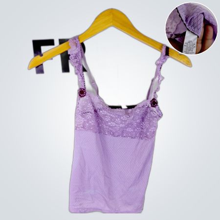 Caraco en dentelle violette