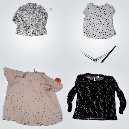 Polka Dot Blouse Bundle - Notations, ELLE, Max Studio & More