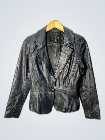 Willi Smith Black Leather Jacket
