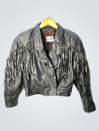 C-III Fringed Leather Jacket