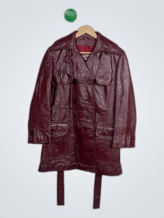 Maroon Leather Jacket