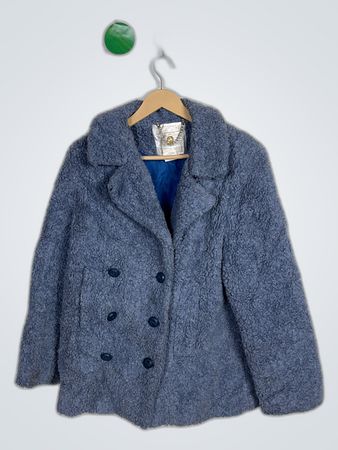 Blue Fuzzy Coat