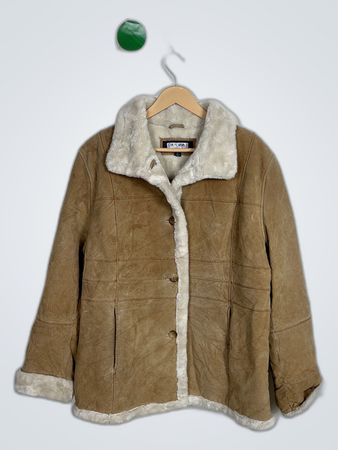Canvas Faux Fur Lined Jacket