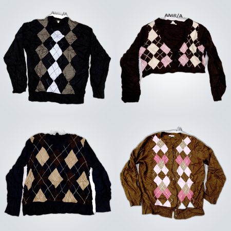 Paquete de Suéter Acogedor - Dockers, Crofts & Barrow, Mezcla de Argyle y Tejido