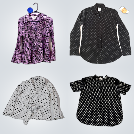 Ensemble de blouses à pois - Forever 21, SHEIN, Liz Claiborne et plus