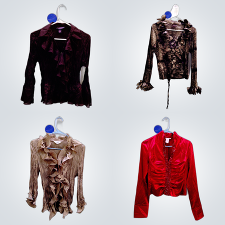 Ruffle Blouse Bundle: Robbie Bee, INDY, Keren Hart & More Designer Tops