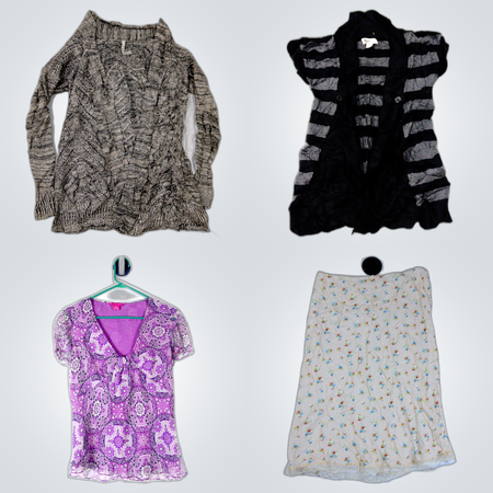 Paquete de Ropa de Mujer de Diseño y a la Moda: Mezcla de 9 Piezas de Moda de Express, Jessica Simpson, Anne Klein y Más