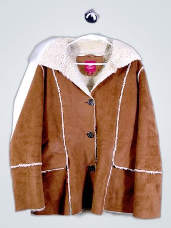 Brown Faux Fur Lined Jacket