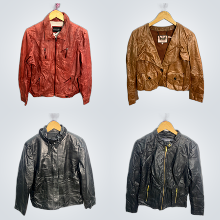 Leather Jacket Bundle - 7 Pc Juicy Couture Danier Kenneth Cole Izzat Baba Marie Claire & More
