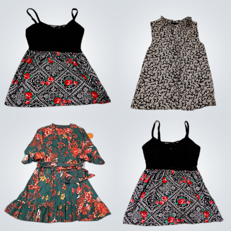 Designer-Kleider & Tops Bundle: LOFT, Calvin Klein, PrettyLittleThing & mehr