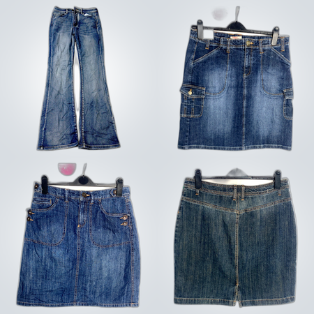 Denim Skirt & Flare Jeans Bundle: RISE, Aeropostale, Star Wear & More