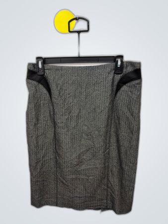 Gray Herringbone Skirt