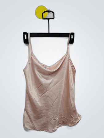 Stefano Sportswear Pink Satin Top