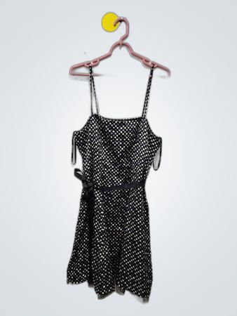 Black Polka Dot Romper