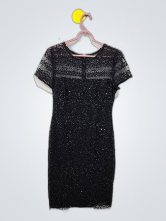 Black Sequined Dress