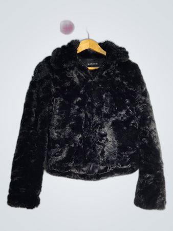 le chateau Black Fur Coat