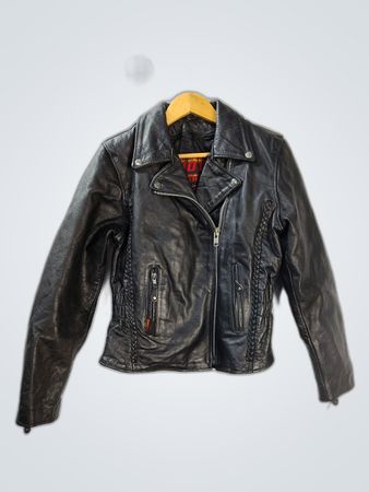 Black Leather Biker Jacket
