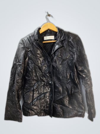 Jones New York Black Leather Jacket