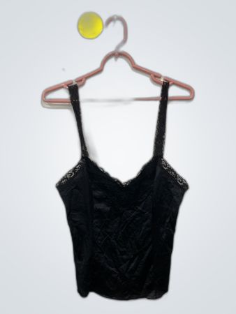 Black Lace Trim Camisole