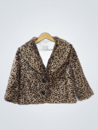 Forever 21 Leopard Print Faux Fur Jacket