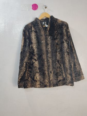 Hooded Faux Fur Jacket