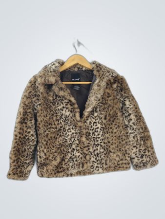 Me Jane Leopard Print Faux Fur Coat