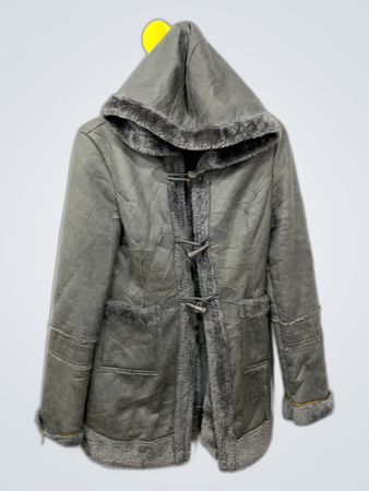 Gray Hooded Coat