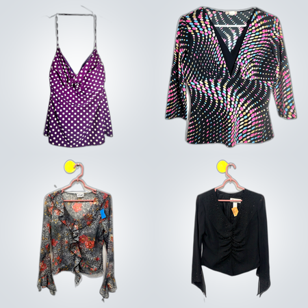 Y2K unique romantic tops